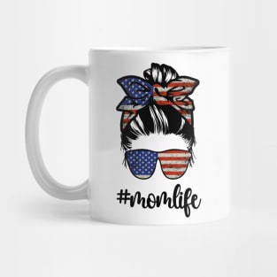 Mom Life 4th of July All American Mama Mug